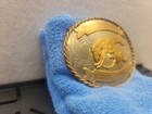 Western Rodeo Bronc Rider Cowboy Trophy Belt Buckle Nickel Silver Vtg  A1 7-26