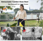 Giraffe Tools Retractable Water Hose Reel Wall Mounted Hose Reel 5 8-in 60-ft