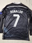 Cristiano Ronaldo Real Madrid Dragon 2014 15 Third Long Sleeve Full Ucl  cr7 Med