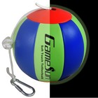 Tetherball Ball And Rope Set With Pump  Carabiner  Glow In Dark Features