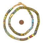 Antique Venetian Millefiori African Trade Beads  20662 10mm Ghana Multicolor
