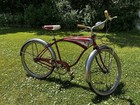Schwinn Corvette 1960s 3 Speed Cruiser Bicycle 26  In Red Nice