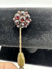 Antique Stick Pins 1800s Bohemian Garnet Victorian Opal Edwardian Floral Lot 5