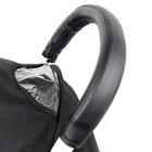 Black Faux Leather Handlebar Cover To Fit Bugaboo Cameleon 1 2 3 Baby Strollers 