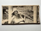 Bikini Vintage Snapshot Photo 1960s Woman Swimsuit Leaf Nose Beach B w Original