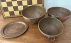Vintage Patina 100  Copper Odi Made In Korea Round Bottom Mixing Bowls Set Of 3