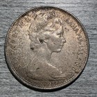Bahamas 1 Dollar 1966 Silver Coin Toned Xf-au Condition