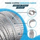 Tinned Copper Metal Braid Sleeving Flexible Emi Rfi Shielding Wire Mesh