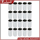 Findmall Chrome Lug Nut Covers 33mm Screw-on Flat Top Cylinder Set 4-1 4  20pcs