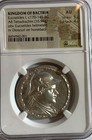 Kingdom Of Bactria  Eucratides I 170-145 Bc Ar Tetradrachm Ngc Choice Au 