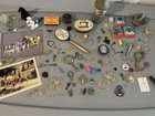 Vintage 90   s Grandpa Junk Drawer Lot Assorted Items Collectibles Keys   Trinkets