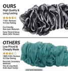 Back Scrubber Shower Loofah Long Handle Bath Body Brush Soft Nylon Mesh Sponge