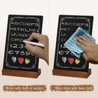 3pcs Pre-printed Border Chalkboard Signs With Stand  5 x 8  Mini Tabletop Chalk