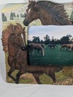 Vintage Horse Resin Picture Frame Includes Horse Photo