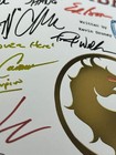 Mortal Kombat Script Signed- Autograph Reprints- Mortal Kombat 1995