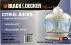 Black   Decker Home Citrus Orange Juicer Kitchen White Cj600w