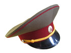 Original 1980s Military Police Vv Mvd Officer Hat vintage ussr free Ship In Us