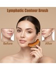 Kojeva Lymphatic Contour Face Brush For Lymphatic Drainage Facial Soft Organic