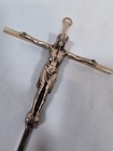 Vintage Inri Jesus Christ Crucifix Cross Wall Hanging 10  Brass