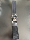 Ralph Lauren -lauren Toggle Stretch Belt With Genuine Leather Tabs Size M - Nwt