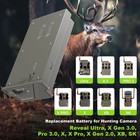 4 Pack Tactacam New Reveal Lipo Lithium Battery Pack For Reveal X Gen 3 0  2 0