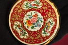 Vintage Stratton Compact     Floral   Bird Design     Made In England Very Nice Cond