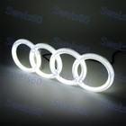 Led Emblem X1 For Audi Chrome Grille Front Hood A1 A3 A4 A5 A6 A7 Q3 Q5 Q7 White