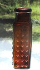 Amber Norwich Coffin Poison Bottle 1oz  Excellent Condition