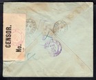 Peru 1918 Censored Registered Cover To Usa