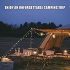 Solar Led Camping Bulb Type-c Recharge Ipx4 Waterproof Hook For Hiking Emergency
