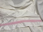 Pottery Barn Kids Pink   White Crib Bed Skirt
