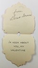 Vintage Folding Valentine Card Girl Kitten