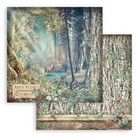 40 Sheets Mini Scrapbooking Paper Pad Magic Forest Theme 8  X 8  For Diy