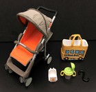 Re-ment Dollhouse Miniature Baby Buggy Pram Pushchair Stroller Nursery Megahouse