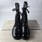 Vintage 1960 s  10 5 N Bf Goodrich Combat Cap Toe Military Boots Jumper Leather