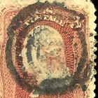 Sc  65 Target Fancy Cancel 3 Cent Washington 1861-1865 Civil War Us 36a34