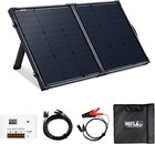 Hqst 100 Watt 12 Volt Portable Solar Panel Suitcase W  30a Pwm Controller