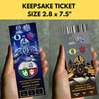 Pack Of 7 Custom Souvenir Ticket Stubs Indiana Hoosiers 2026 Ncaa Cfp Champions