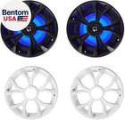 Rkl65mbw  2  6 5  700w Marine Speakers  4 Ohm  Led Lights  Cea Compliant  Coaxia