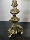 Pair Of Vintage Brass Table Lamps W  Shades     Ornate Baroque Rococo Style