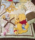 Vintage Disney Winnie The Pooh  6-piece Crib Bedding Set - Excellent
