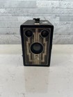 Kodak Brownie Junior Six-16 Box Camera Art Deco Metal Faceplate 616 Film  read