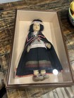 Antique Native Beautiful Framed Dressed Indian Beaded Doll With Free Shipping
