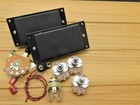 G m  Active Humbucker Set With Wiring Kit Brass Full Size 24mm Pots For Strat