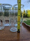 Vintage Jelly Jars Juice Glasses 8 Total Asst  Variations Including Starburst