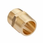 U s  Solid Brass Pipe Fitting  3 4  X 3 4  Npt Male  Hex Nipple  1pc