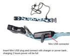 Usb Rechargeable Led Camo Collar Camouflage Pet Dog Glow Flashing Light Safety