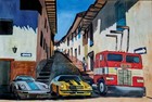Transformers In Peru  Oil Painting On Canvas By Unknown Artist  24x36 Inch 