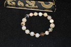 Rare Ancient Roman Crystal   Banded Agate Bead Bracelet Over 2000 Years Old