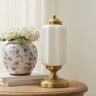 My Texas House 15  Brass Glass Shade Table Lamp